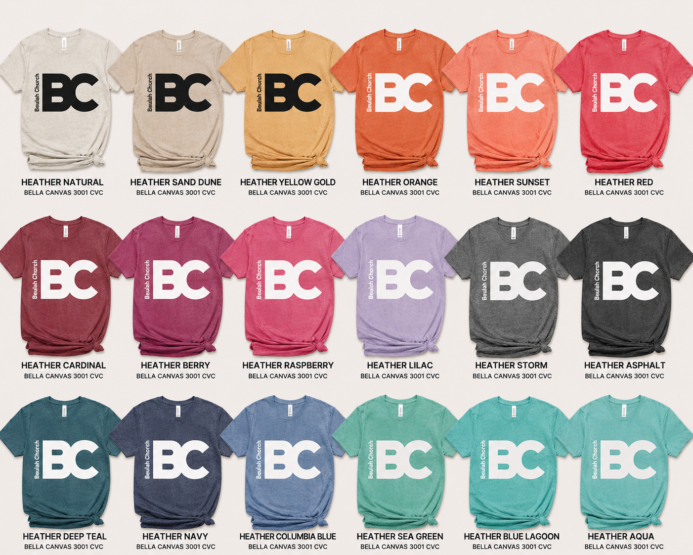 Bella Canvas Beulah Church Logo Tee
