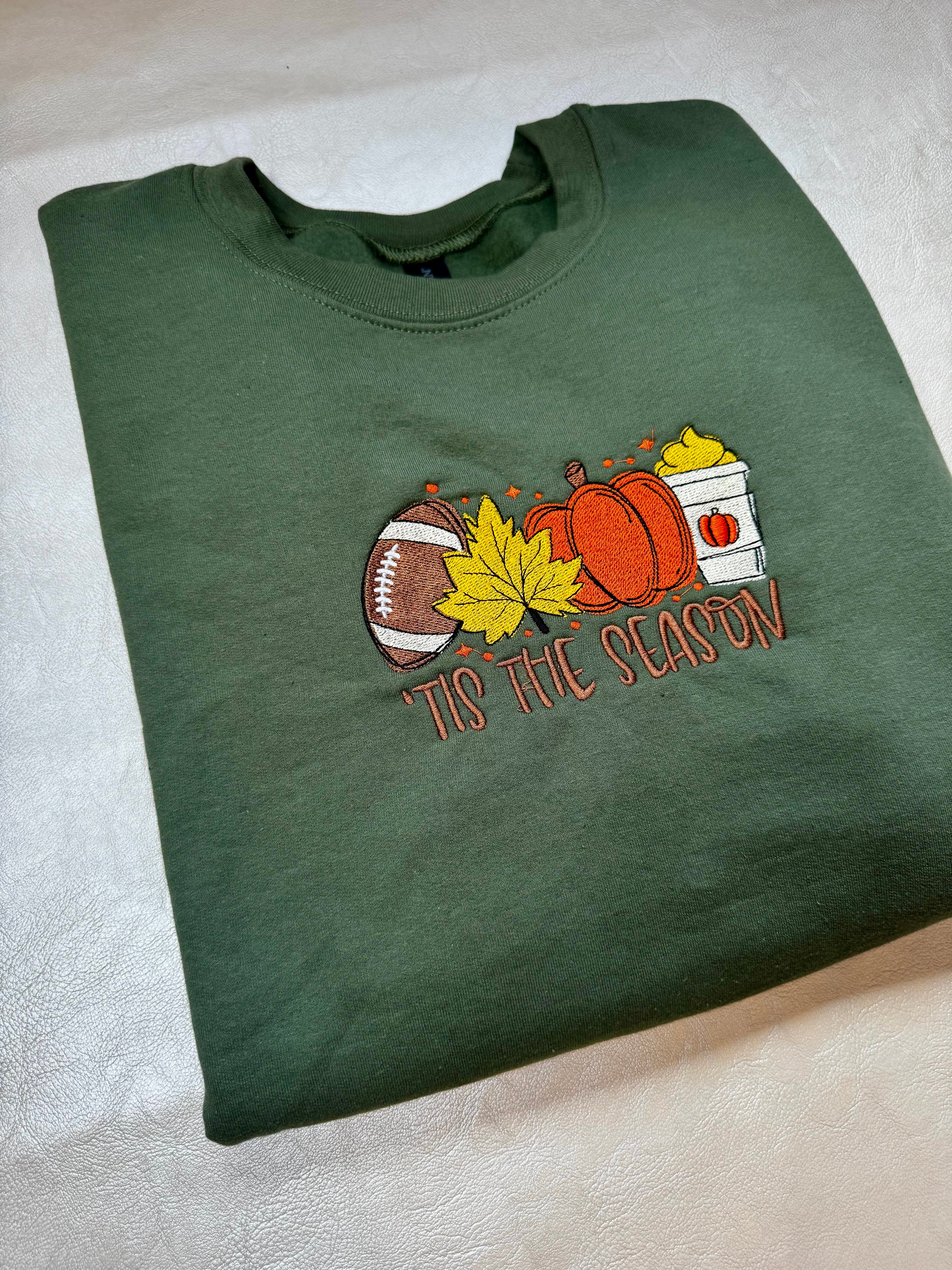 Tis The Season embroidered sweatshirt