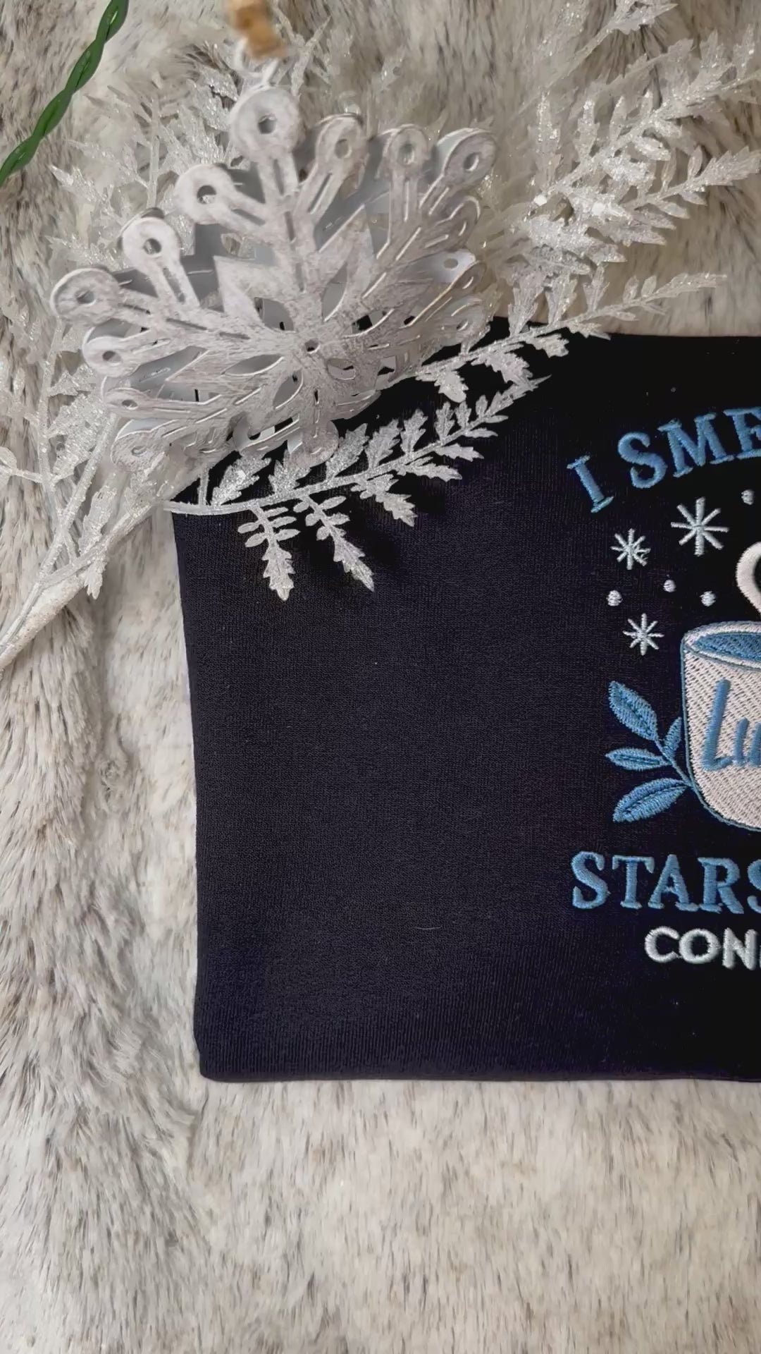 I smell snow crewneck sweatshirt